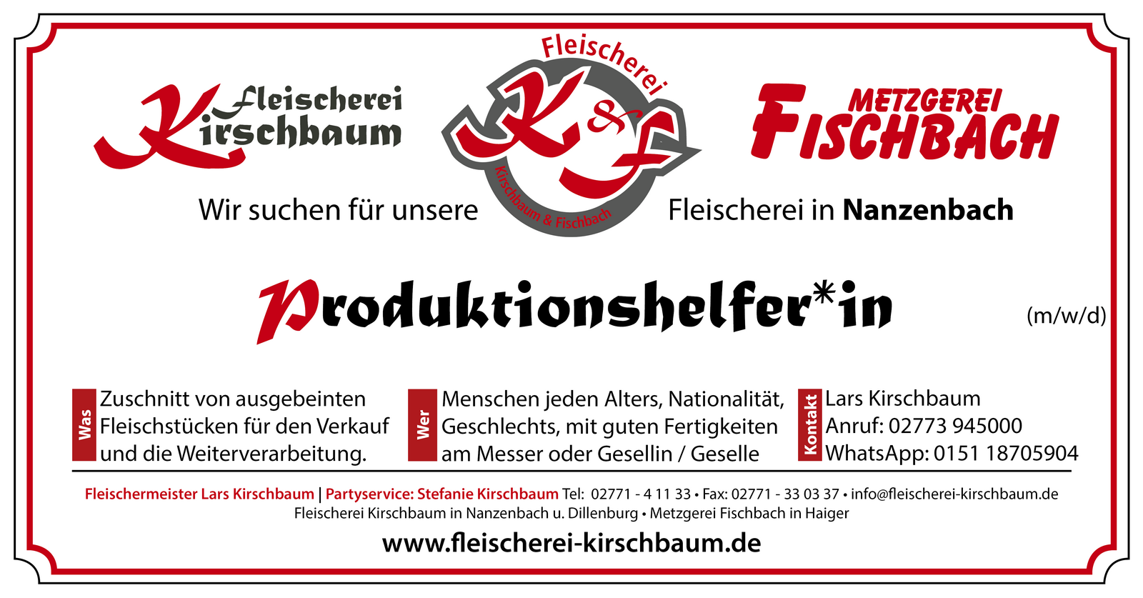 stellenanzeige produktionsmitarbeiter